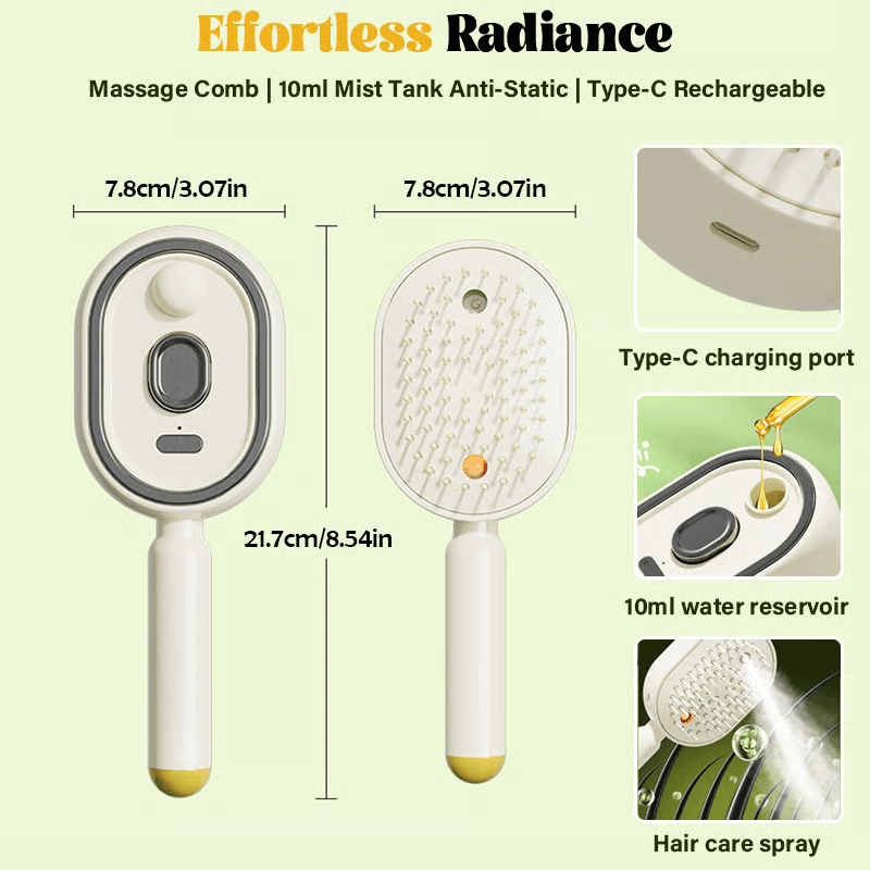 🔥50K+ SOLD!🔥LAST DAY 50% OFF - 2026 Electric Spray Air Cushion Massage Comb