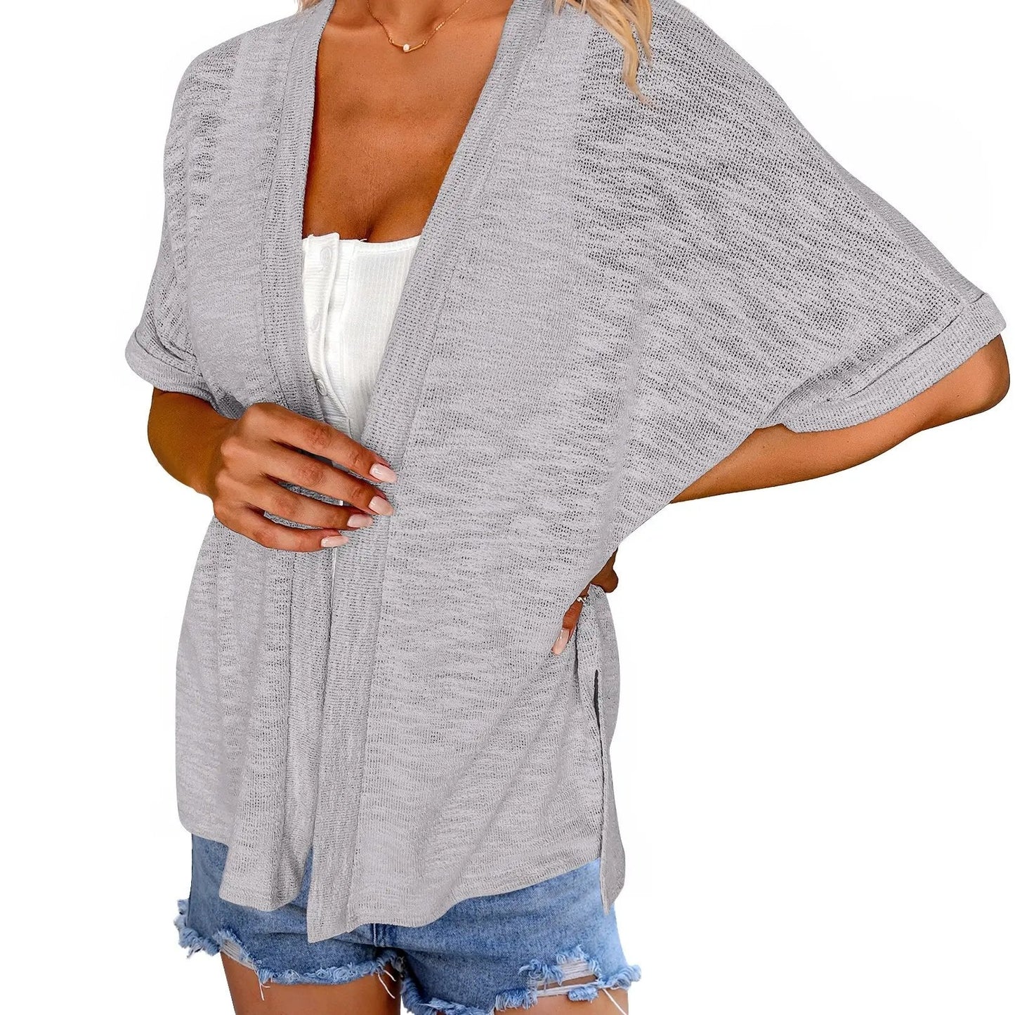 Womens Lightweight Cardigan 2026 Summer Short Sleeve