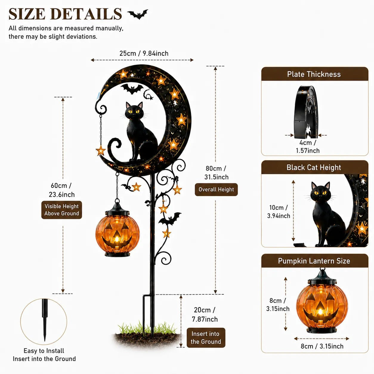 ๐ Halloween Early Bird Sale | 49% OFF Pumpkin Moon Garden Stake Light