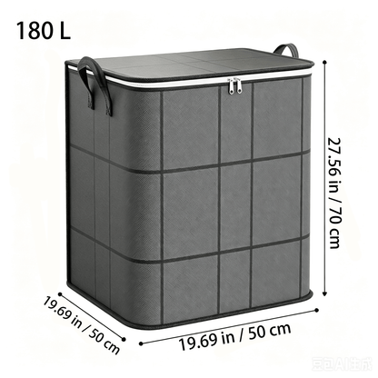 📦 Spacious Zippered Storage Bin – Large Capacity Bag for Quilts, Blankets & Sweaters, Perfect for Moving Day & Closet Organization