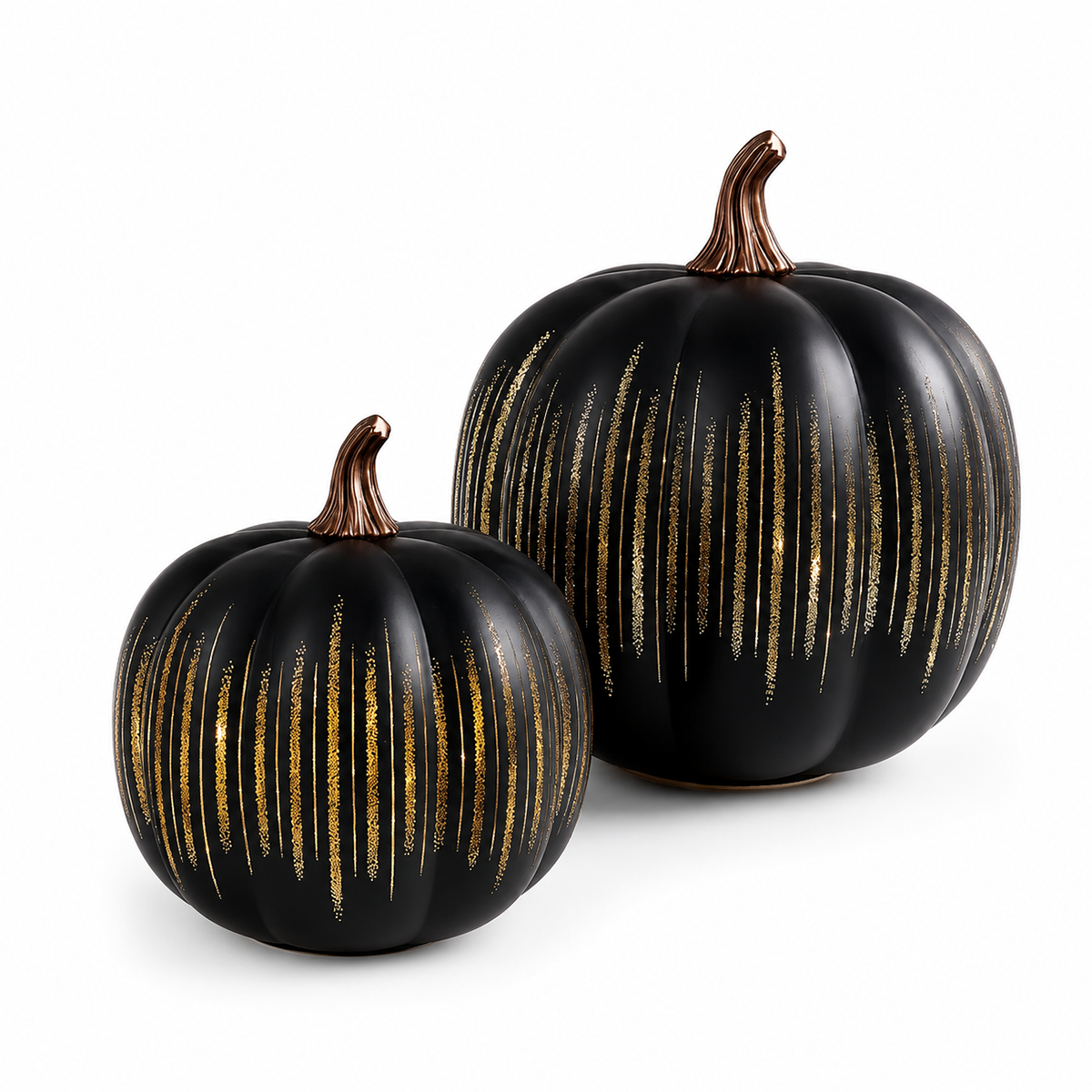 🔥New Arrival❤️ Lighted Starry Night Glass Pumpkin Set