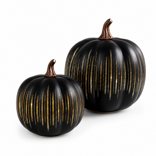 🔥New Arrival❤️ Lighted Starry Night Glass Pumpkin Set
