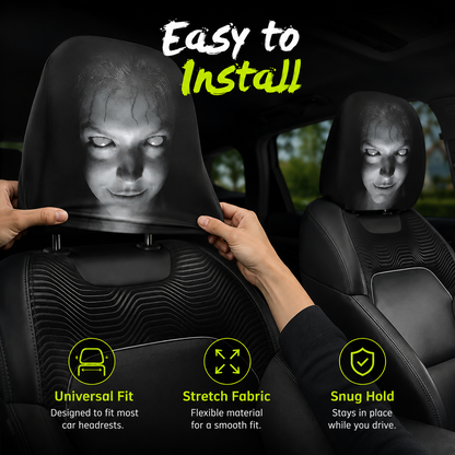 Halloween Hot Sale😆 Funny Cartoon Car Headrest Covers