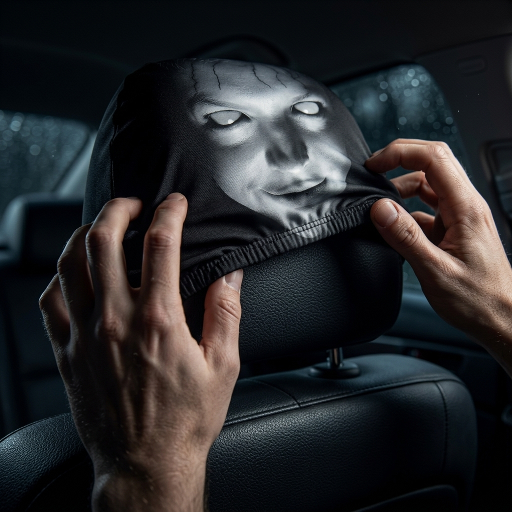Halloween Hot Sale😆 Funny Cartoon Car Headrest Covers