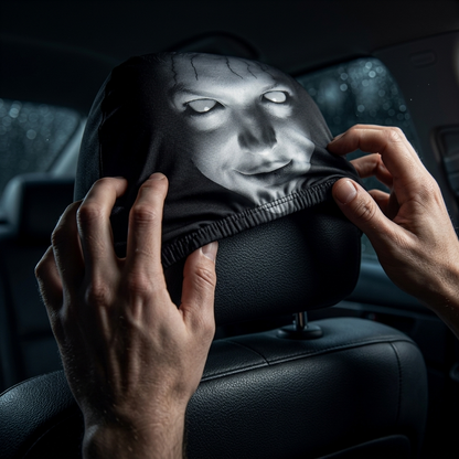 Halloween Hot Sale😆 Funny Cartoon Car Headrest Covers