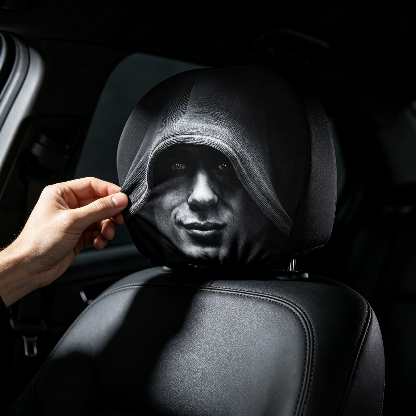 Halloween Hot Sale😆 Funny Cartoon Car Headrest Covers