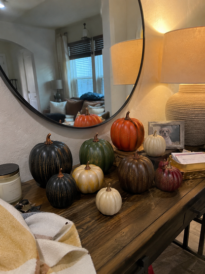🔥New Arrival❤️ Lighted Starry Night Glass Pumpkin Set