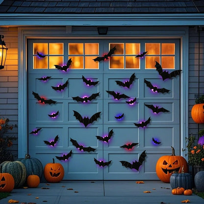 🦇Turn Your Home Into a Halloween Experience-🦇3D Bat Light Design LED Decorations