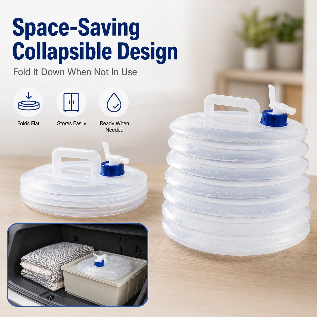 Collapsible Portable Water Container