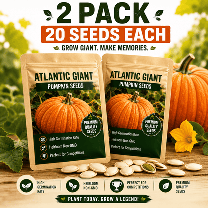 🎃 Grow Your Own Giant Pumpkins – Atlantic Giant Heirloom Seeds