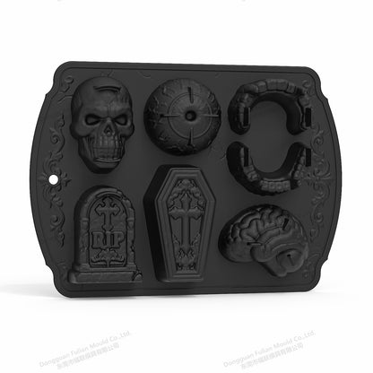 💀 🧊 DIY Silicone Mold Skull Ice Cubes – Food Grade, Slow Melting & Perfect For Whiskey, Cocktails & Halloween Parties 🎃