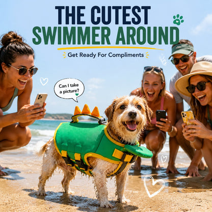 🦖 The Cutest Dog Life Jacket This Summer