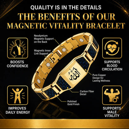 ✨🔥Men's Strength & Vitality Bracelet💯🎂Upgrade Your Energy, Style, and Confidence