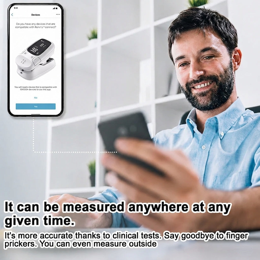 Non-Invasive Blood Glucose Monitor - Multi-Function Health Monitoring Device
