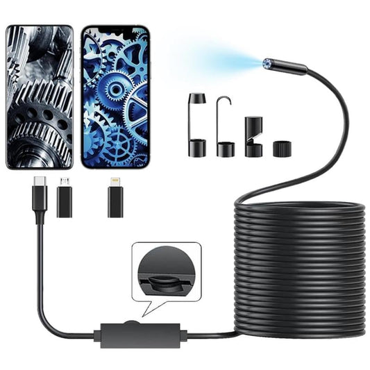 HD Endoscope Camera for iPhone & Android With Light