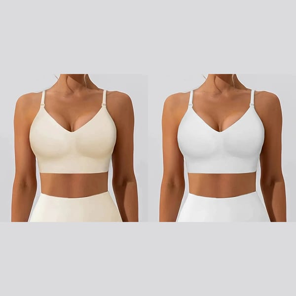 🌓Last Day 49% OFF-🔥Women's Solid Color Wireless Backless Bra