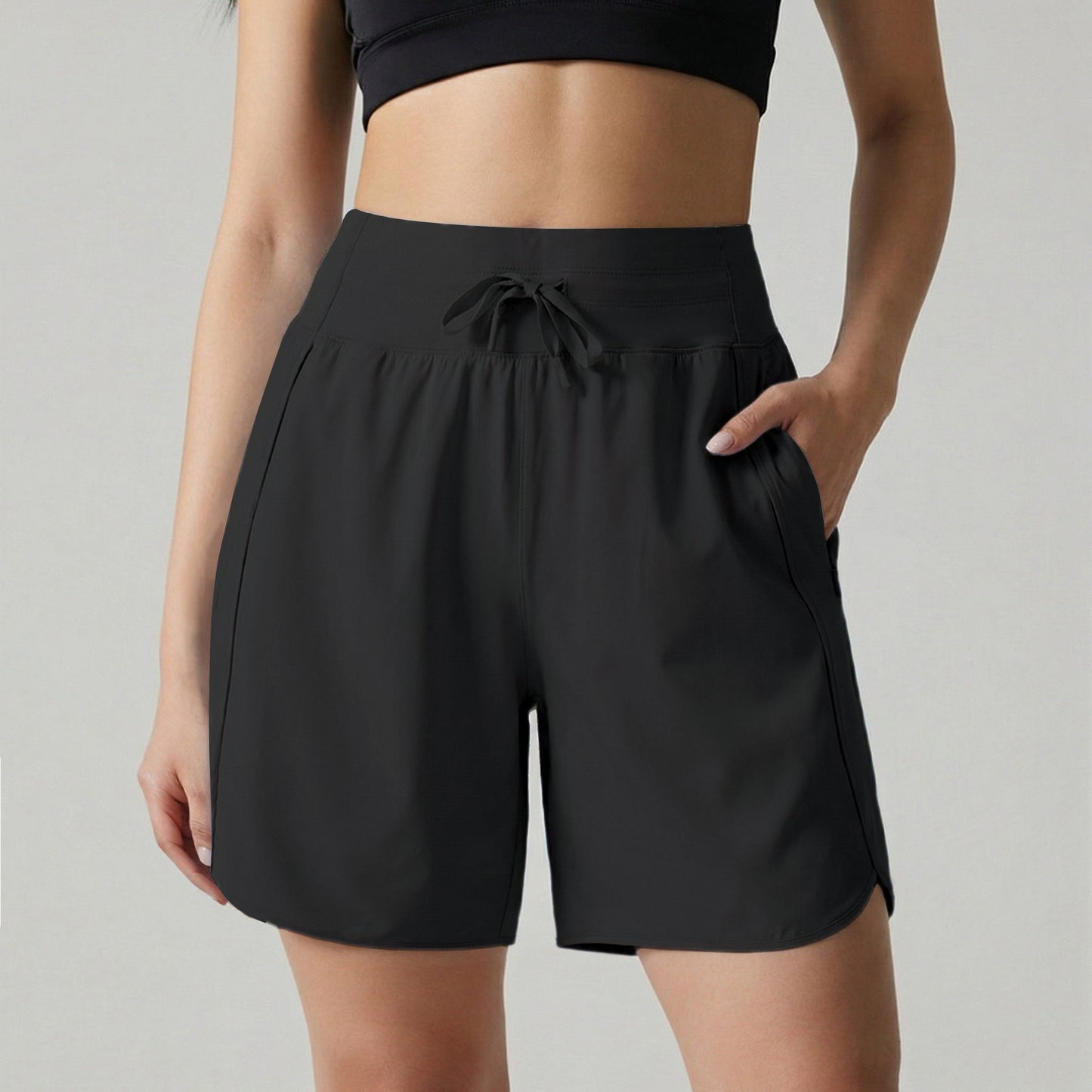 ⏰Hot Sale Women's Active 7 Inseam Athletic Long Running High Wasistband Shorts