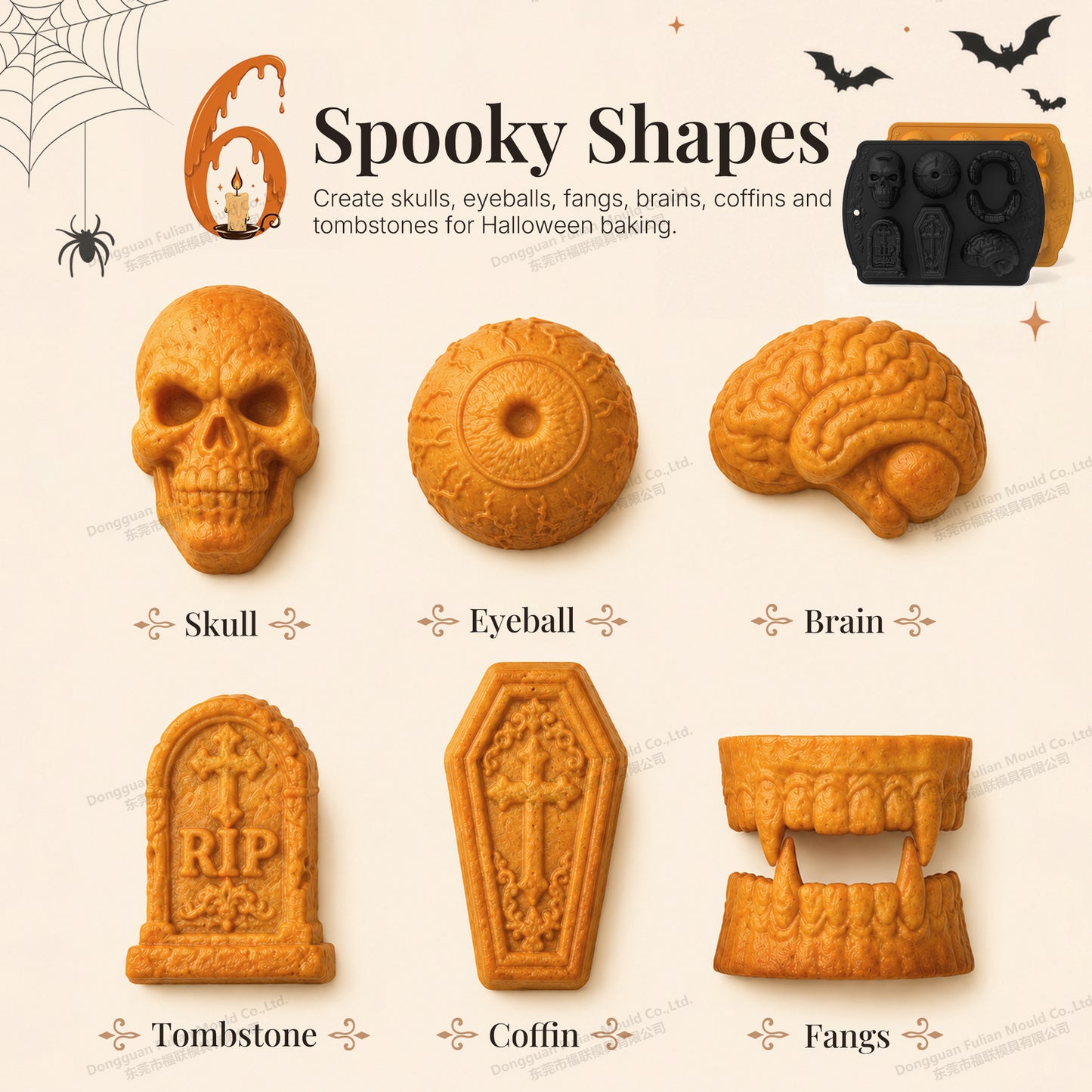 💀 🧊 DIY Silicone Mold Skull Ice Cubes – Food Grade, Slow Melting & Perfect For Whiskey, Cocktails & Halloween Parties 🎃