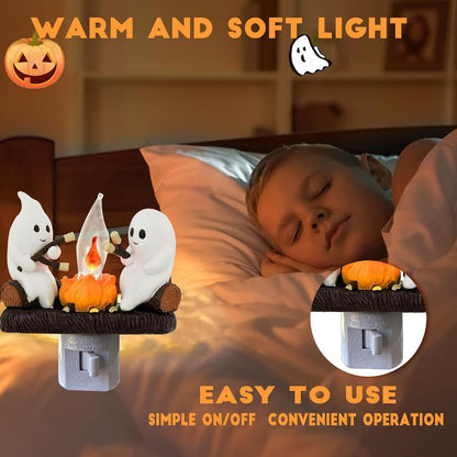 👻Ghost Campfire Flickering Nightlight🔥