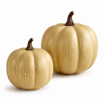 🔥New Arrival❤️ Lighted Starry Night Glass Pumpkin Set