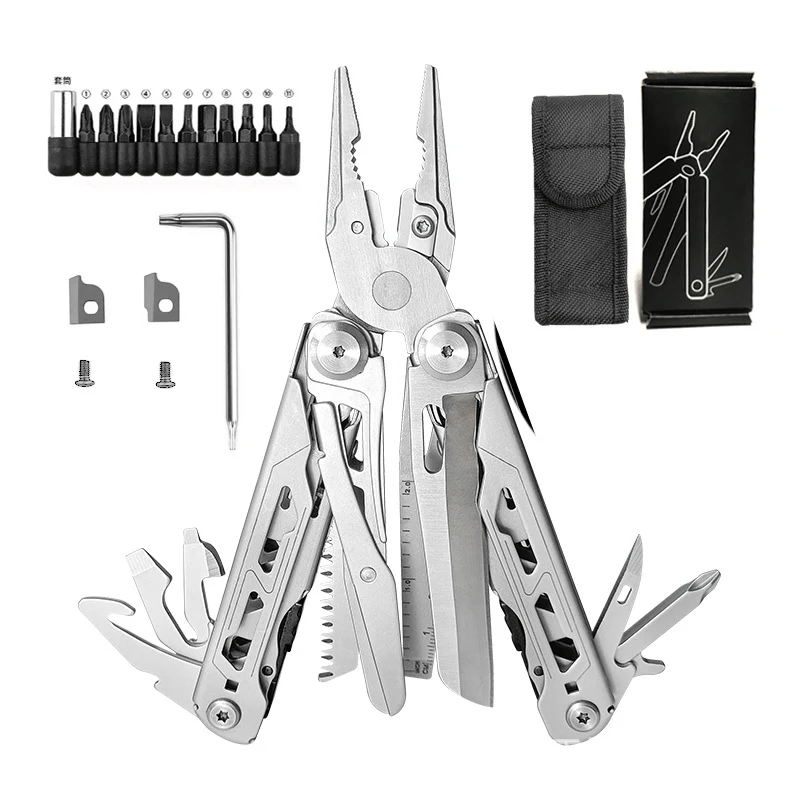 🏕️16‐in‐1 Multi‐Tool Pliers with Full‐Size Folding Scissors