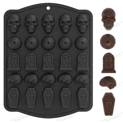 💀 🧊 DIY Silicone Mold Skull Ice Cubes – Food Grade, Slow Melting & Perfect For Whiskey, Cocktails & Halloween Parties 🎃