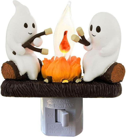 👻Ghost Campfire Flickering Nightlight🔥