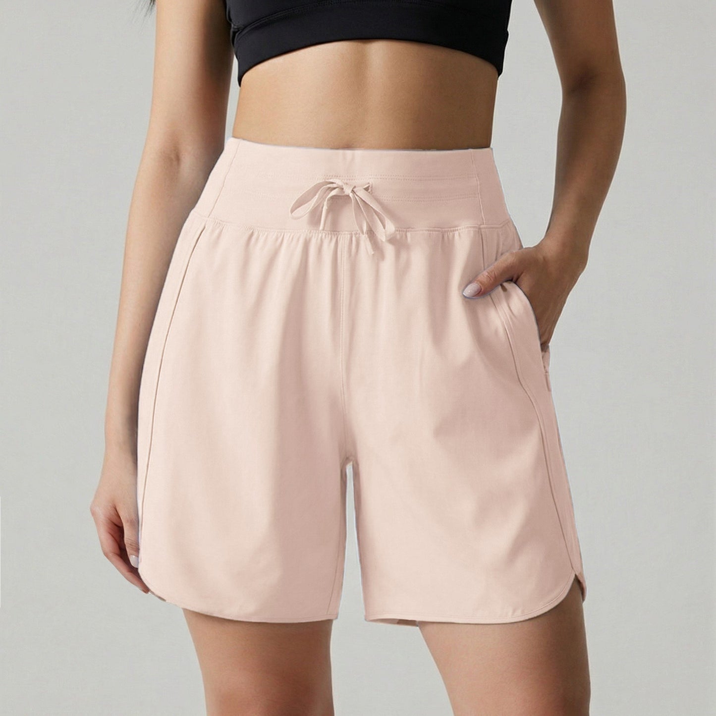 ⏰Hot Sale Women's Active 7 Inseam Athletic Long Running High Wasistband Shorts