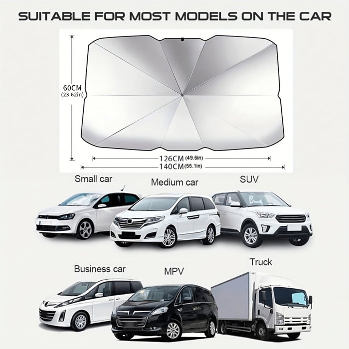 🌊2026 Summer Hot Sale-💥2026 Foldable Anti-UV Windshield Sunshade