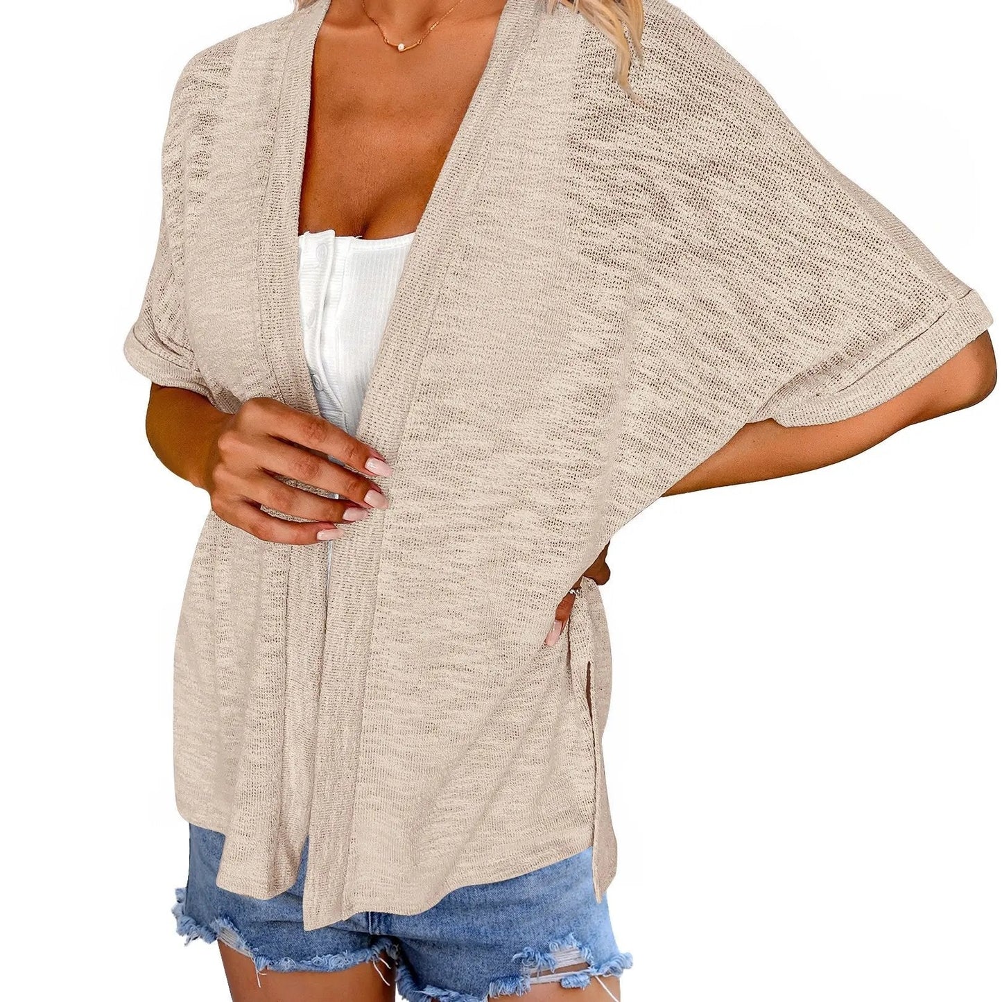 Womens Lightweight Cardigan 2026 Summer Short Sleeve