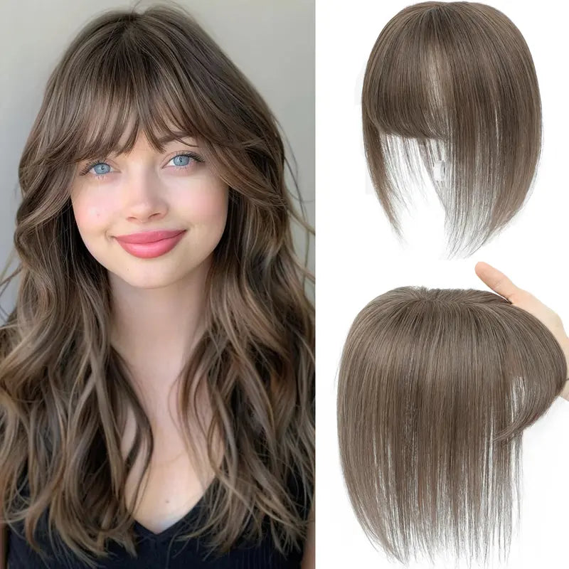3D Clip-In Bangs Hair Topper for Women – Natural-Looking Volume & Coverage