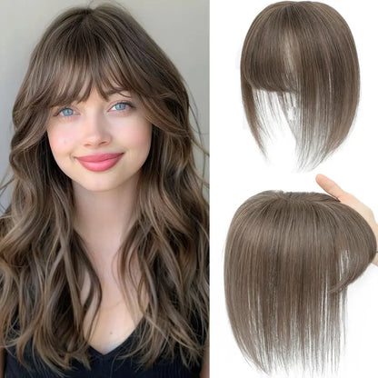 3D Clip-In Bangs Hair Topper for Women – Natural-Looking Volume & Coverage