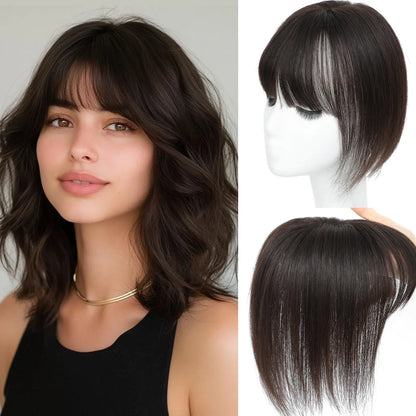 3D Clip-In Bangs Hair Topper for Women – Natural-Looking Volume & Coverage