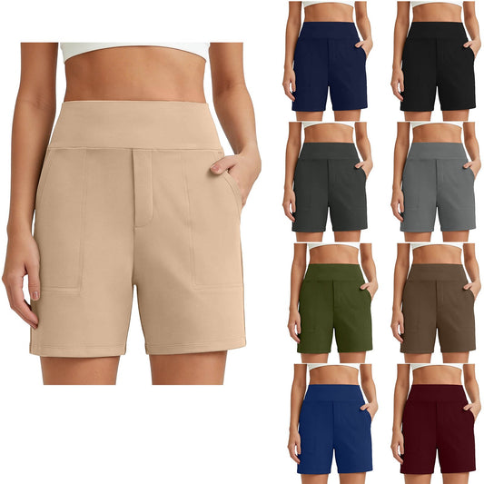 🌓Last Day 49% OFF-High Waisted Yoga Bermuda Shorts | Women Casual Activewear