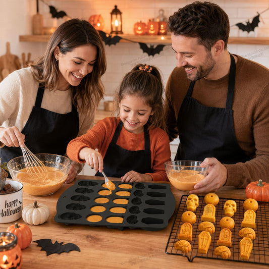 💀 🧊 DIY Silicone Mold Skull Ice Cubes – Food Grade, Halloween Parties