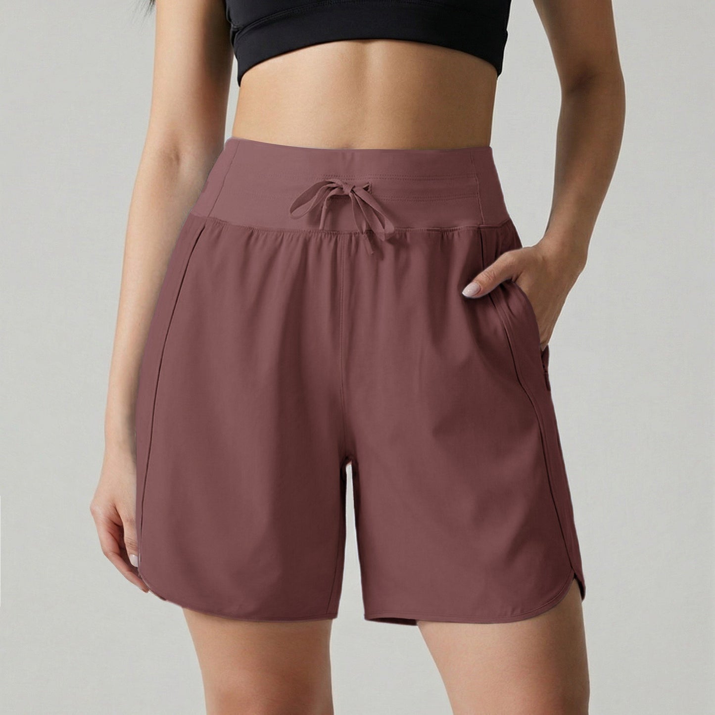 ⏰Hot Sale Women's Active 7 Inseam Athletic Long Running High Wasistband Shorts