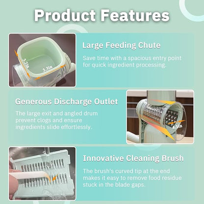 🥗✨ 5 In 1 Food Chopper | Manual Vegetable Cutter for Faster & Easier Meal Preparation