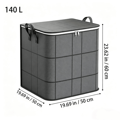 📦 Spacious Zippered Storage Bin – Large Capacity Bag for Quilts, Blankets & Sweaters, Perfect for Moving Day & Closet Organization