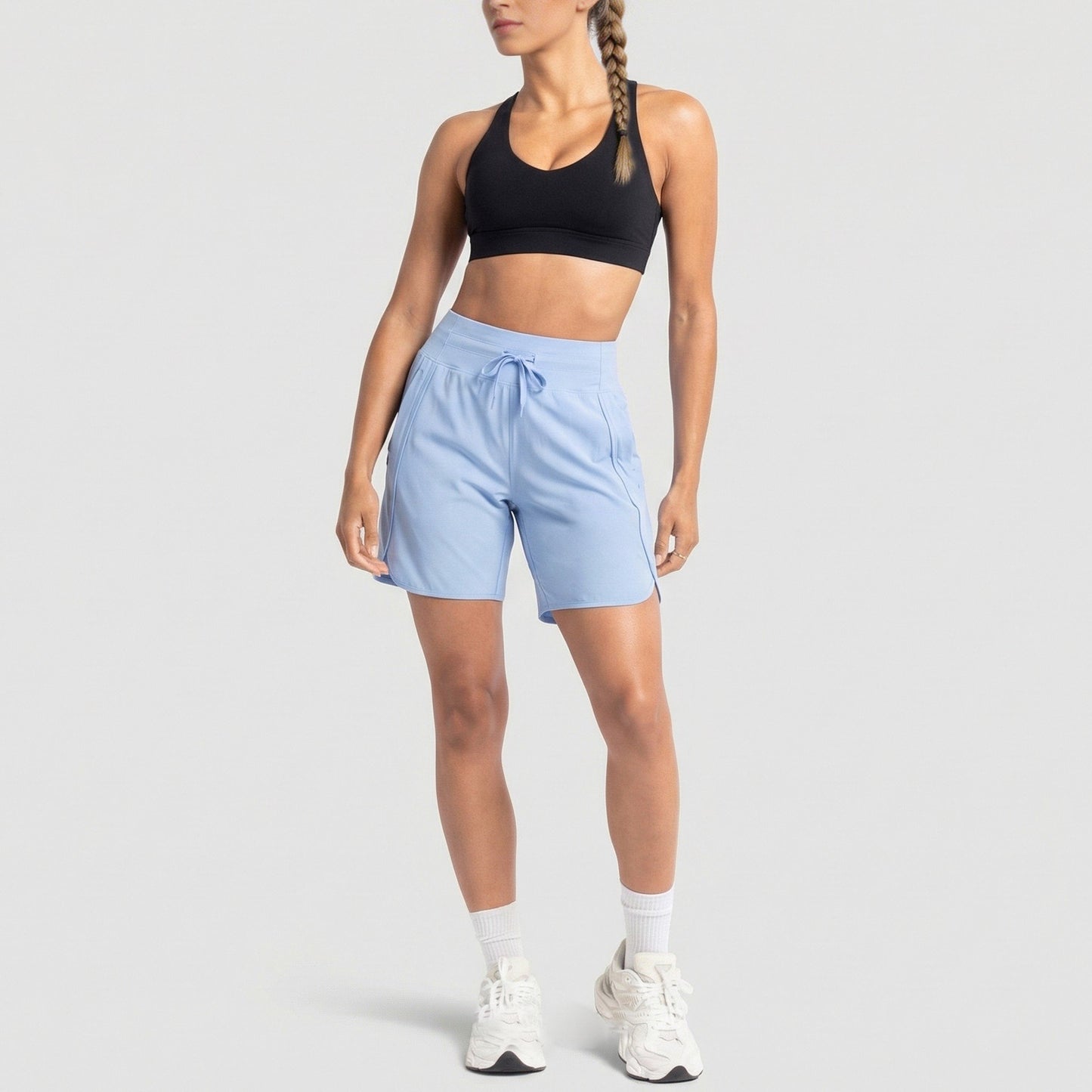 ⏰Hot Sale Women's Active 7 Inseam Athletic Long Running High Wasistband Shorts