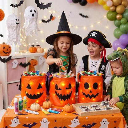 🏆Flash Sale⚡ 50K+ SOLD! Almost Gone-💥Halloween Candy Bucket with LED Lights