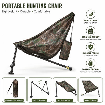 Fanatic Outdoors Low Down Hunting Seat – Lightweight, Portable & Built for All-Day Comfort
