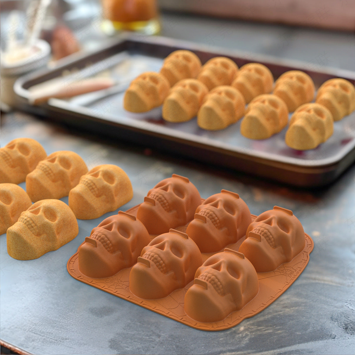💀 🧊 DIY Silicone Mold Skull Ice Cubes – Food Grade, Slow Melting & Perfect For Whiskey, Cocktails & Halloween Parties 🎃