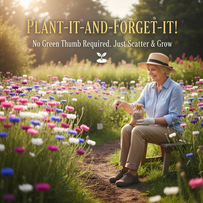 🌱Premium Cornflower Seeds – The "Unstoppable" Wildflower That Grows Anywhere