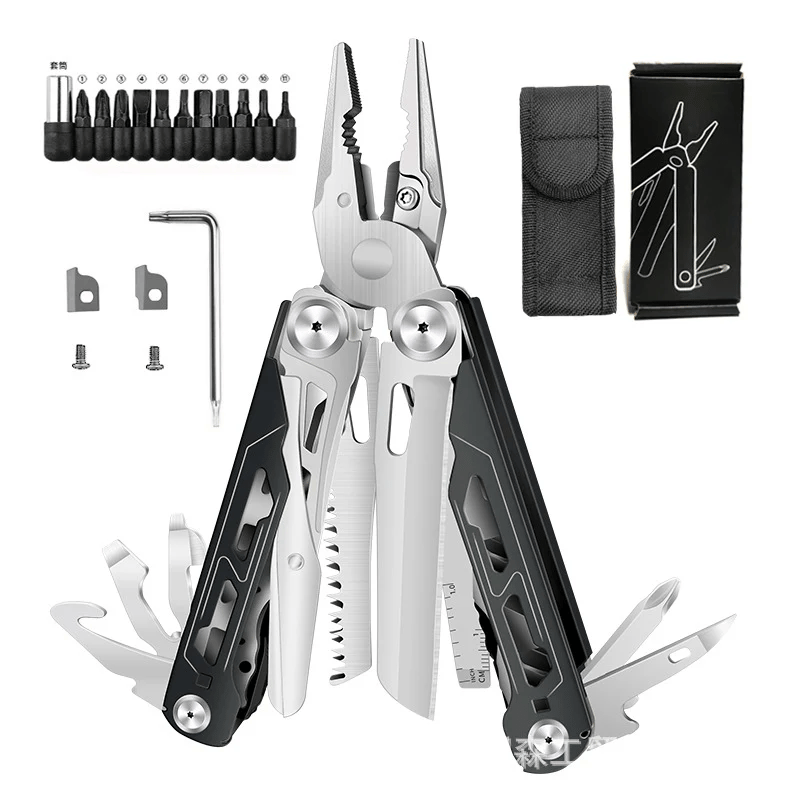 🏕️16‐in‐1 Multi‐Tool Pliers with Full‐Size Folding Scissors