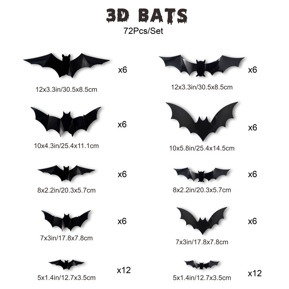 🦇Turn Your Home Into a Halloween Experience-🦇3D Bat Light Design LED Decorations