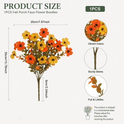 🔥Last Day 50% OFF - 🍂 Fall Porch Faux Flower Bundles