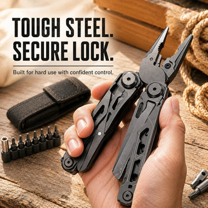 🏕️16‐in‐1 Multi‐Tool Pliers with Full‐Size Folding Scissors