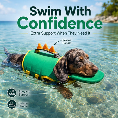 🦖 The Cutest Dog Life Jacket This Summer