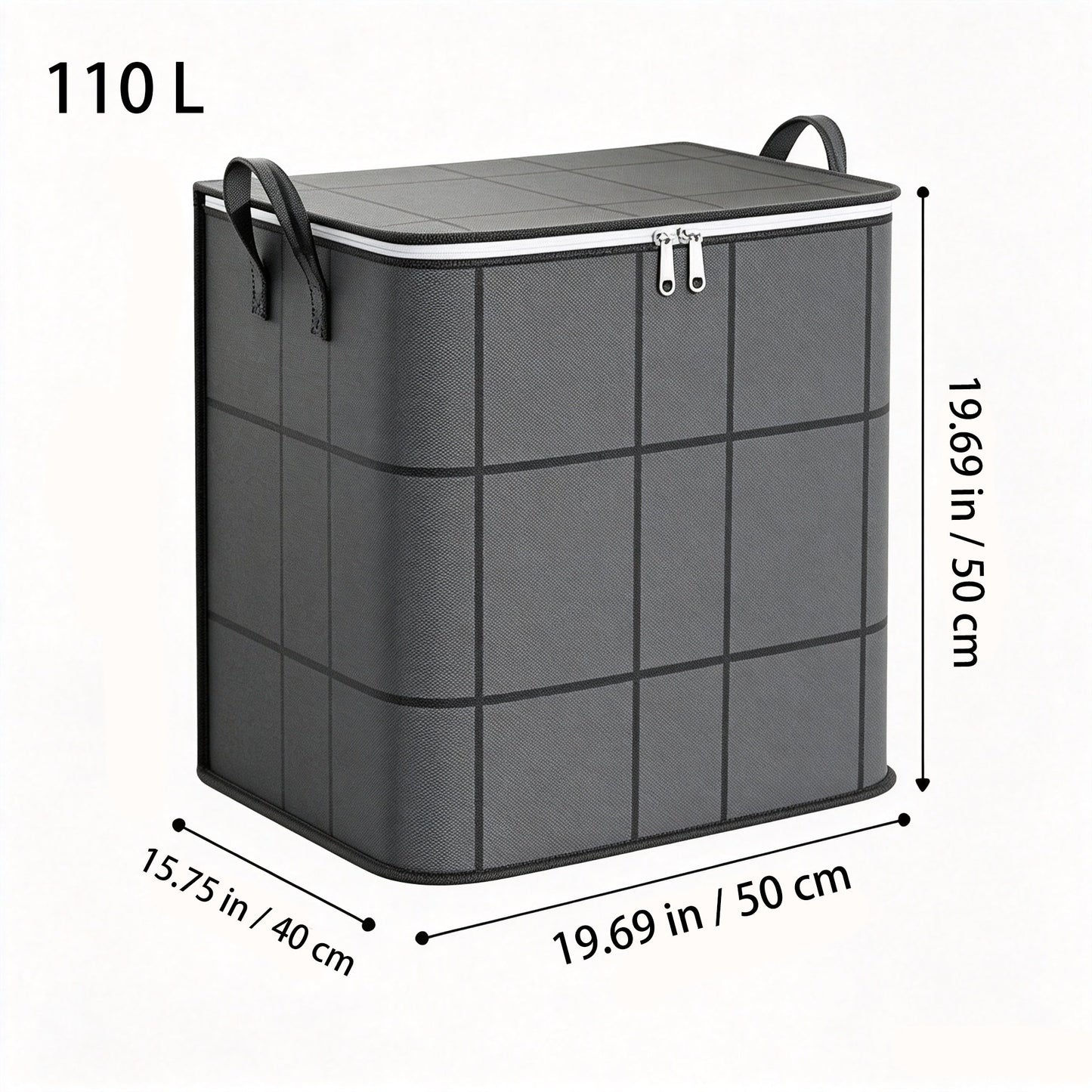 📦 Spacious Zippered Storage Bin – Large Capacity Bag for Quilts, Blankets & Sweaters, Perfect for Moving Day & Closet Organization
