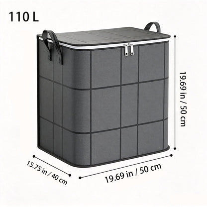 📦 Spacious Zippered Storage Bin – Large Capacity Bag for Quilts, Blankets & Sweaters, Perfect for Moving Day & Closet Organization
